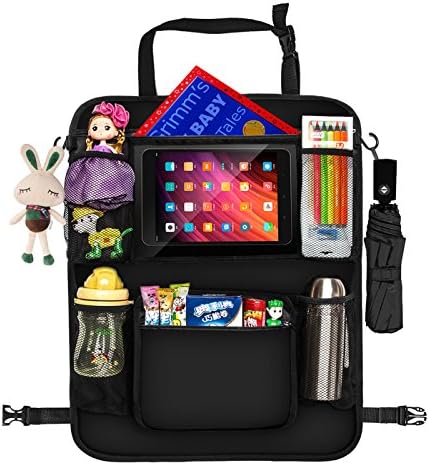 Car Seat Organizer Back Seat - Back Seat Car Organizer,Car Back Seat Organizer ,Car seat Back Organizer,Kick Mats, Car Seat Organizer with Tablet Holder for Tablets up to 10.1"By VOUSKA