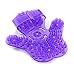 SAMYO Palm Shaped Massage Glove Body Massager with 9 360-degree-roller Metal Roller Ball Beauty Body Care (Purple)