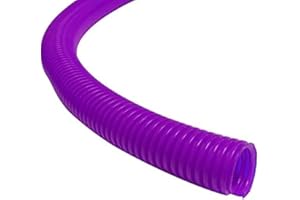 Kable Kontrol Colored Split Wire Loom Tubing 1/4” Inch 10 Ft Long - Purple Wire Conduit Cover for Cords - Corrugated Tubing a