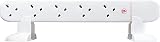 Masterplug Ten Socket Surge Protected Extension Tower 1m White view 4