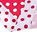 BCP Polka Dot Woman Waist Aprons Half Aprons with Pocket for Restaurant Waitress Waiter (Red)