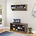 Prepac Entryway Shoe Cubbie Bench, unspecified, Drifted Gray