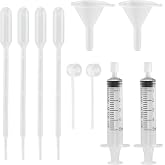 Loyanger 10‑Pcs Perfume Refill Tool Kit, Plastic Dispenser Transfer Set | Includes Syringes, Funnels, Squeeze Droppers &amp; Pump Heads, Reusable Portable Decanting Tools for Fragrance, Essential Oils
