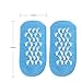 PRETTY SEE Moisture Socks Gel Moisturizing Socks for Moisturize Dry Hard Cracked Skin and Soften Repair Feet, 2 Packs, Blue & Pink