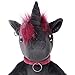 corimori 1849 - Stuffed Toy Cuddly Plush Animal for Babies, Toddlers, 26cm, Ruby The Punk Unicorn Pink-Black