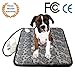 IU Electric Pet Heating Pad, Dog Cat Heating Mat Waterproof Pets Heated Bed Adjustable Dog Cushion Bed Warmer Mat with Temperature Controller and Chew Resistant Steel Cord(2018 New Upgraded) primary