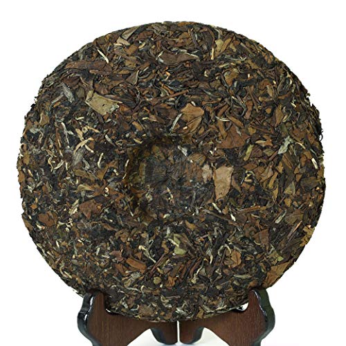 360g (12.69 oz) 2011 Year FuDing Remote Mountain Wild GongMei Tribute Eyebrow Aged Chinese White Tea Cake - Thumbnail 2