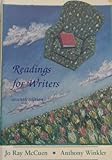 Readings for Writers, McCuen, Jo Ray and Winkler, Anthony C., 0155758373