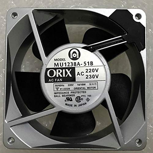 MU1238A-51B ORIX 120mm AC Fan, 12038 220/230V 14/16W axial Fan