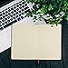 Thick Paper Notebook -A5 Black Faux Leather Journal-(2-Pack) Large Lined College Ruled 120 GSM, Fountain Pen Writing Notebook Pockets. Bleed Proof, Personal, Vegan, PU, Pen Holder, Table of Contents