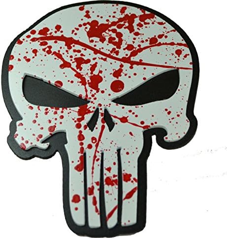 Punisher Skull Trailer Hitch Plug
