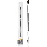 KINGMAS Eyebrow Brush Lashes Spoolie Duo Angled Eye Brow Brush | Eyelash Comb Tool for Lining and Shaping Brows or Lashes