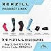 NEWZILL Plantar Fasciitis Socks with Arch Support, BEST 24/7 Foot Care Compression Sleeve, Eases Swelling & Heel Spurs, Ankle Brace Support, Increases Circulation, Relieve Pain Fast (L/XL, Black)