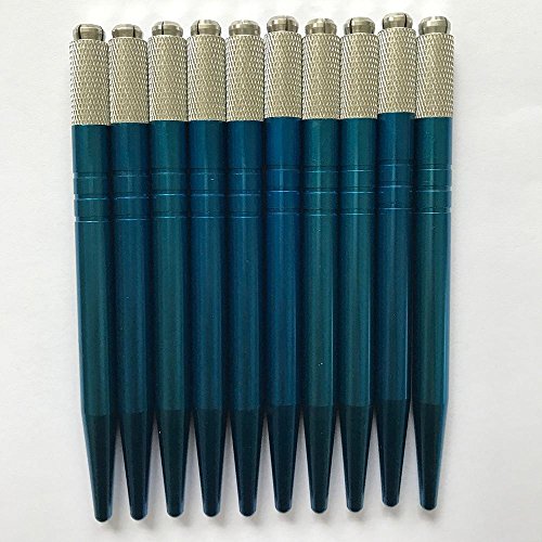 Microblading Pen Blue Color 10pcs Wholesale Permanent Makeup Manual Eyebrow Tattoo Supplies -QMYBrow - Thumbnail 6