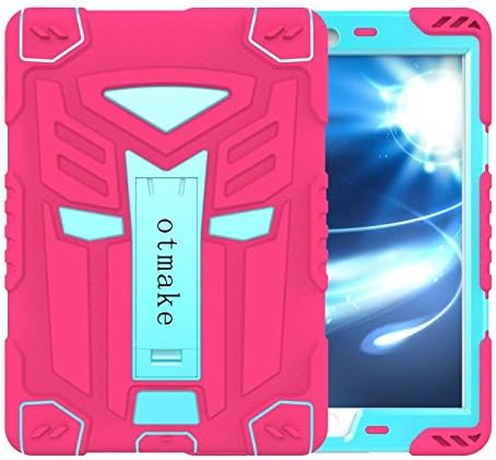 Ipad Air 2 case,Otmake 9.7 inch Full-Body Multi-layered Soft Silicone Protective Case with 360¡ãStand