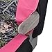 BDK Hunting Pink Camo Seat Covers - 2 Front Seat Protection High Back Bucket Seat Built in Seat Belt Armrest Opening