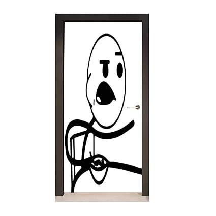 Télécharger gratuitement Images Humor Door Wallpaper Funny Stickman On The Table With Grumpy le plus cool par