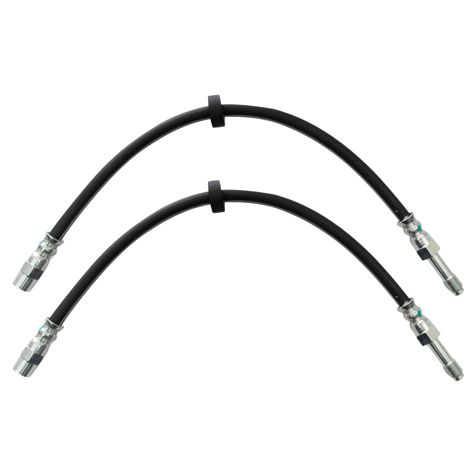 TRQ Front Brake Hose Set Compatible with 2001-2002