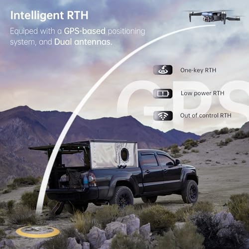 4K GPS Drone with Camera for Adults, 90 Min 3 Battery Long Flight Time | Auto Return, Follow Me, Long Control Range, Brushless Motor, 5G FPV RC Quadcopter for Beginners
