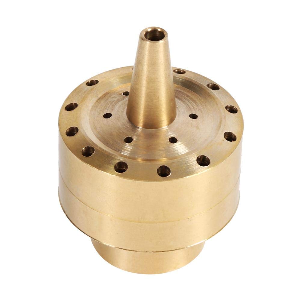 ViaGasaFamido Brass Cluster Water Fountain Nozzle Spray Pond Sprinkler, Fountain Nozzle, Water Spray Sprinkler For Garden Pond, Amusement Park, Museum, Library(6)