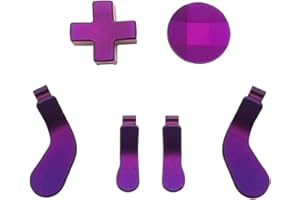 E-MODS GAMING Metal D-Pads and Paddles Replacement for Xbox One Elite Controller Series 2, Xbox One Elite Controller(Purple)