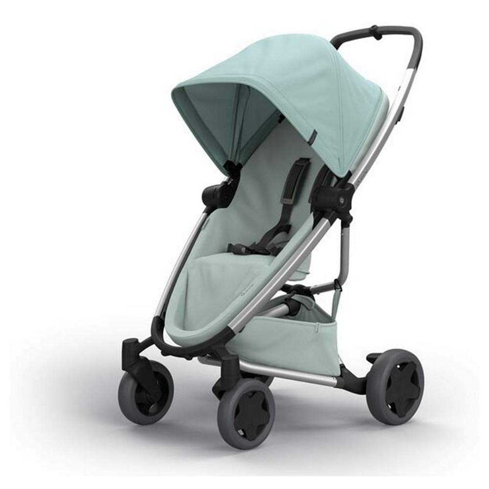 Quinny Zapp Flex Plus Buggy, stylischer Kinderwagen mit viel Komfort und Flexibilität, leicht und extrem kompakt zusammenfaltbar, nutzbar ab der Geburt (z.B. mit Lux Babywanne), frost on grey
