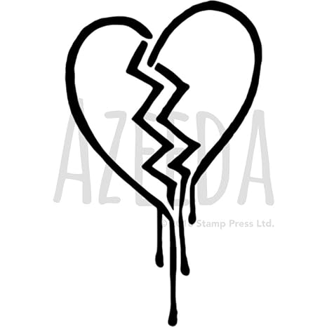 Azeeda A5 ‘Broken Heart’ Wall Stencil / Template (WS00000760): Amazon