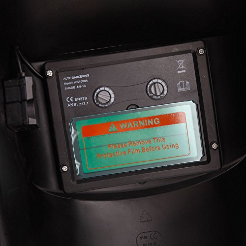 Z ZTDM Welding Helmet Safety Insight Variable Solar Auto Darkening Welding Helmet, Adjustable Shade Range DIN 9-13/Rest DIN 4,Welder Protective Gear ARC MIG TIG,Flame Soccer.