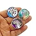 16pcs Glass Tree Refrigerator Magnets Beautiful Fridge Funny for Office Cabinets Whiteboards Decorative Photo Gift Button