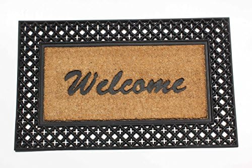 DOOR MAT NATURAL COIR AND RUBBER SIZE 18" X 30"