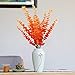 LUCKY SNAIL 4 Pcs Artificial Flowers, Artificial Eucalyptus Leaves 29.5 Inches Long Fake Flowers for Wedding Bouquet Party Home Office Craft Christmas Decorations(Orange)