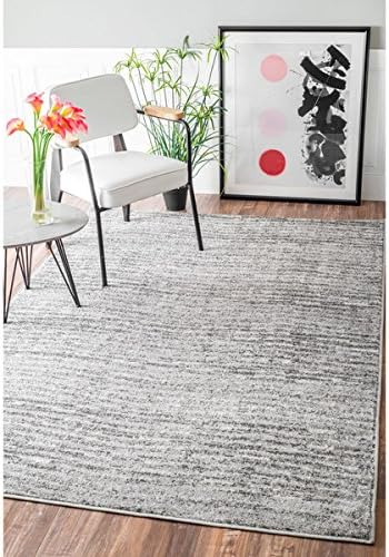 nuLOOM Contermporary Waves Solid Grey Rug (3' x 5')