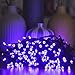 8 Modes Solar String Light, Satu Brown 72ft 200 LED Fairy Waterproof Outdoor Decorative Lights for Home, Garden, Patio, Yard, Christmas Tree, Parties (purple)