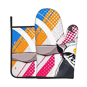 Xiaoxian Pokemon 145 Hittebestendige keukenovenhandschoenen, ovenhandschoenen en potdekselhandschoenen, veilig om te…