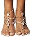 Bienvenu 2pcs Crystal Anklets for Beach Barefoot Sandals Wedding Vacation