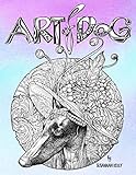 Art of Dog: A Dog Lover Coloring Book for Adults by Papeterie Bleu