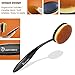 Makeup Brushes Set Professional 10 Pieces Oval Make Up Brushes Soft Toothbrush Shaped Design for Foundation, Concealer , BB cream, Powder with Box and Rose Beauty Blender