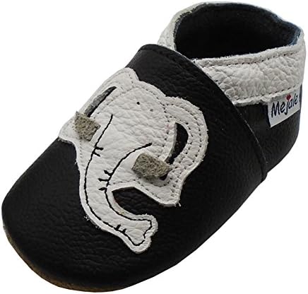 Mejale Baby Shoes Soft Sole Leather Moccasins Cartoon Butterfly Infant Toddler First Walker Slippers