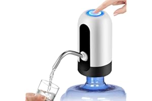 Upgraded Water Bottle Pump, GuangTouL 5 Gallon USB Charging Automatic Drinking Water Pump, Universal 2-5 Gallon Jugs Portable