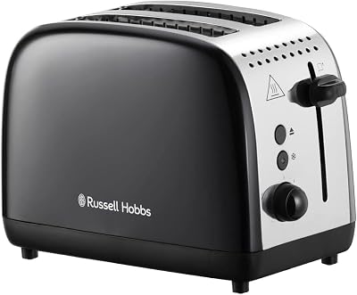 Russell Hobbs 2 Slice Lift & Look Toaster Longer Slots 6 Browning Levels 1670W