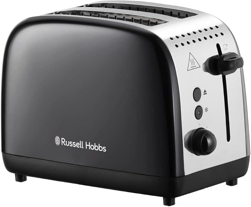 Russell Hobbs 2 Slice Lift & Look Toaster Longer Slots 6 Browning Levels 1670W