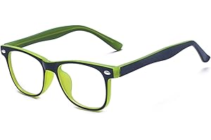 Outray Kids Computer Anti Blue Light Glasses for Boys and Gilrs Anti Eyestrain 2185c3 Green