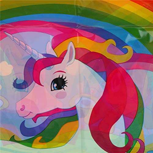 Tablecloth Paper - Horse Theme Tablecloth Unicorn Plates Disposable Table Cover Birthday Party Set Kids Christmas - Tableware Party Disposable Disposable Party Tableware Horse Tablecloth Birthd - Thumbnail 5