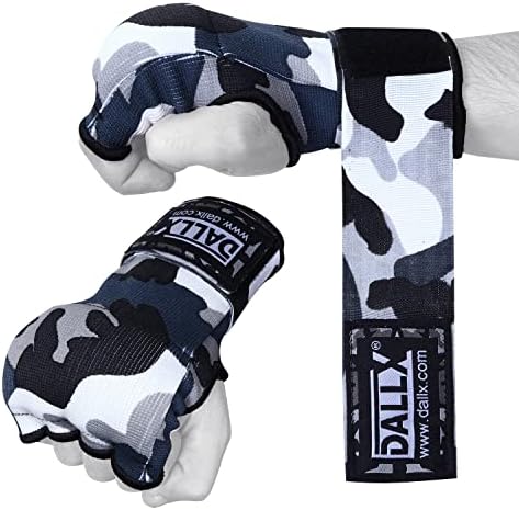 DALLX Boxing Gel Inner Gloves with Long Elastic Wrist Wrap for