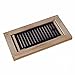 WELLAND Red Oak 4-inch by 12-inch Wood Flush Mount Floor Register Vents with Damper,Wood Floor Register Unfinished.