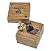 LIONSPIN - Spinning Top Mark2 | Raw Handmade Spin Top for Man or Women | Collectible Toy for Kids and Adults | Small Magic Wood Box | Stainless Steel, Brass and Steel Ball