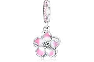 Alstade Birthday Fashion Love Heart Dangle Charm 925 Sterling Silver Charms fits Bracelets and Necklace Pendant Bead Charms Jewelry Present for Women Family Friends