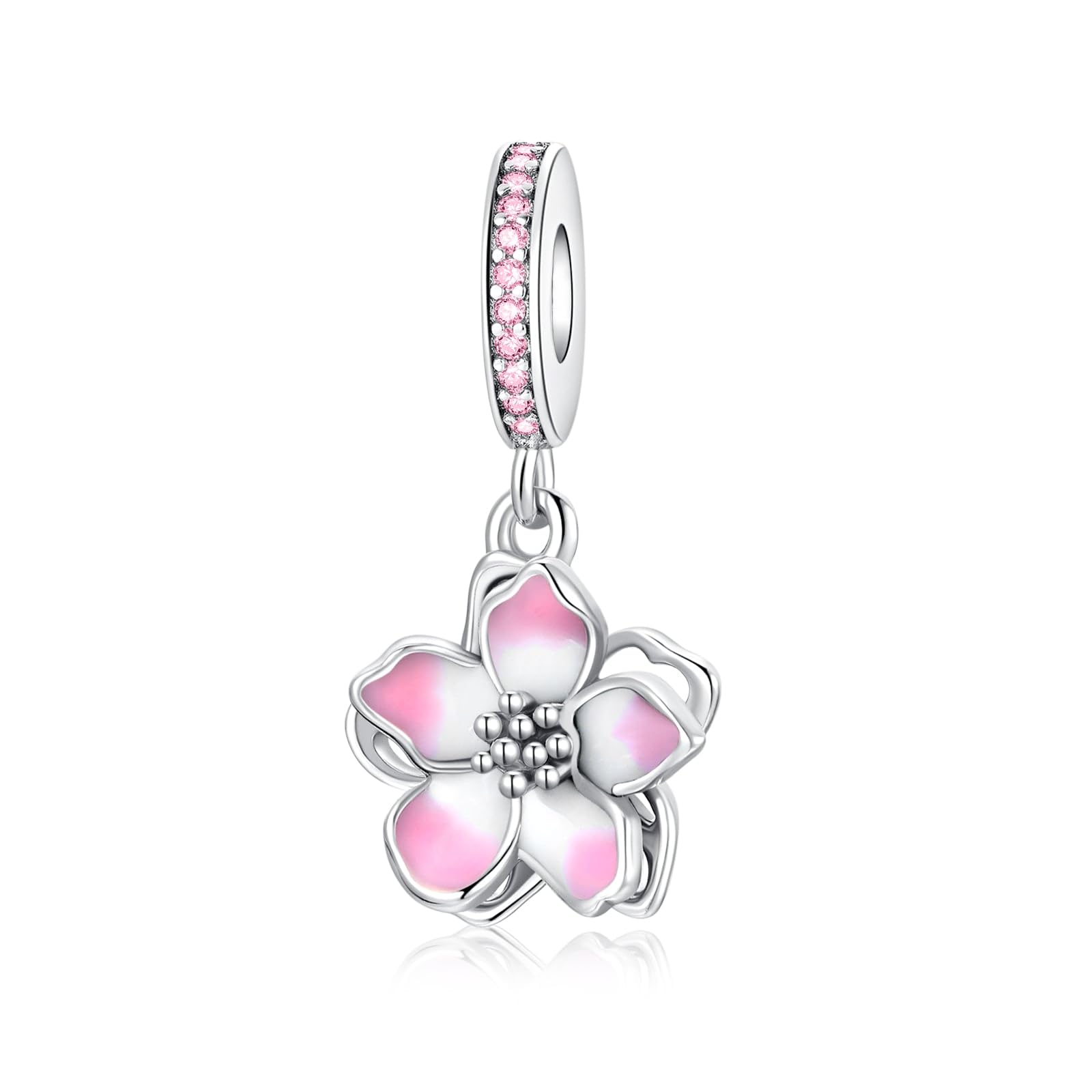 Alstade Pink Cherry Blossom Charm 925 Sterling