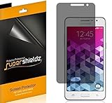 [2 Pack] Supershieldz- Privacy Anti-Spy Screen Protector Shield For Samsung Galaxy Grand Prime + Lifetime Replacements Warranty - Retail Packaging