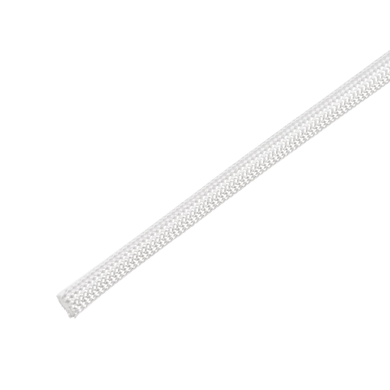 DMiotech 1Pcs 10m-4mm White Fiberglass High Temperature Sleeving Insulation Tubing for Cable Protection